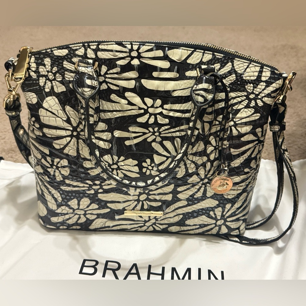 Brahmin Duxbury Satchel in Daisy Batik